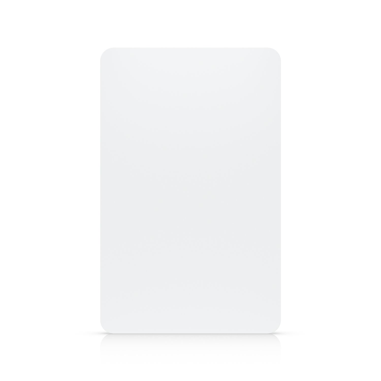 Voorkant van een NFC kaart uit het Ubiquiti UniFi Access Card 10-pack wit