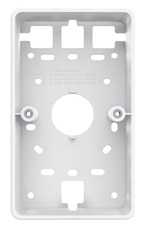 Voorkant van de Omada by TP-Link OJB-100 Wallmount Junction Box voor Omada wall plate access points