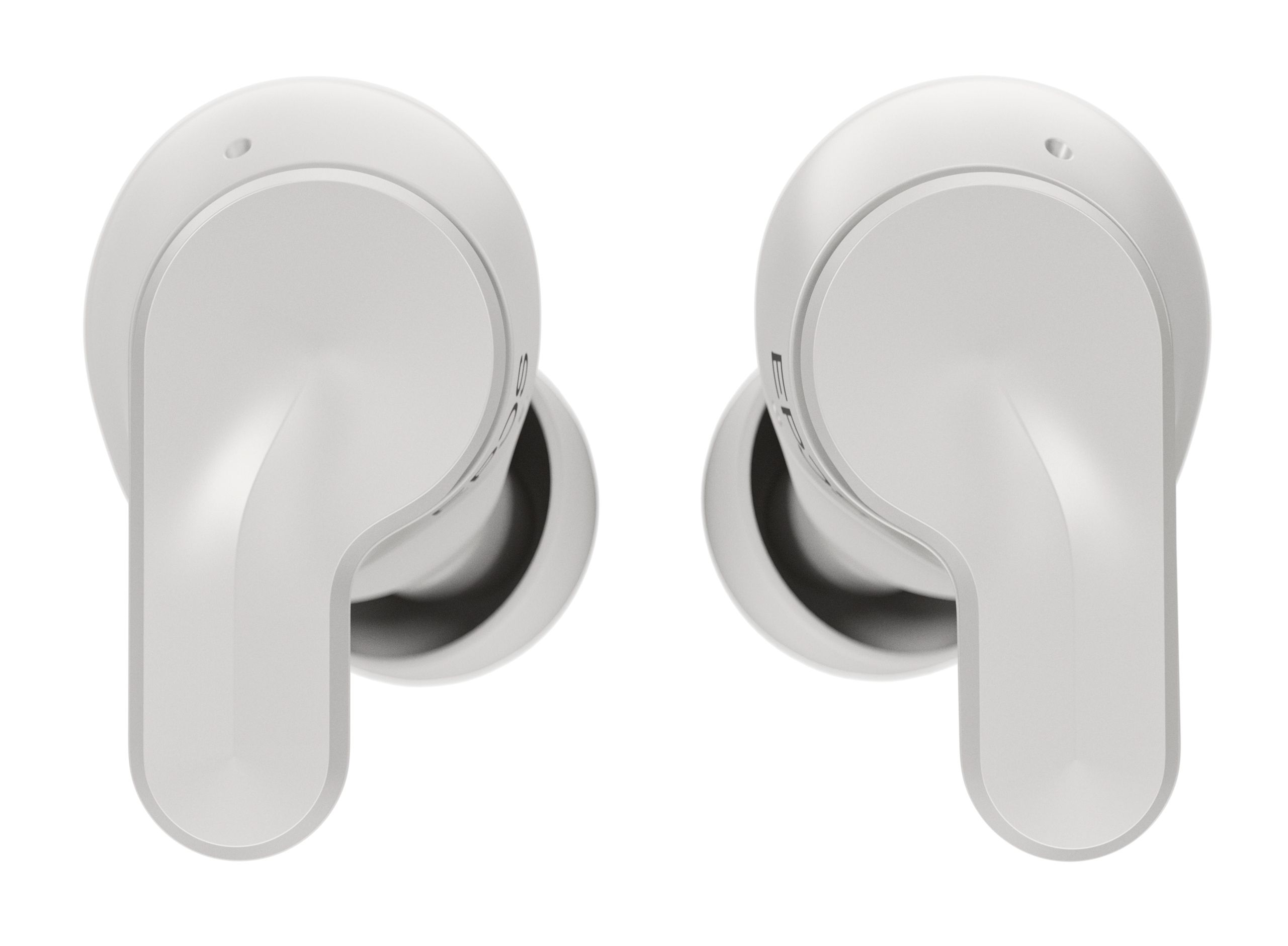 De EPOS Adapt E1 Nordic White draadloze Bluetooth oortjes voor professionals zoals je ze in het oor ziet
