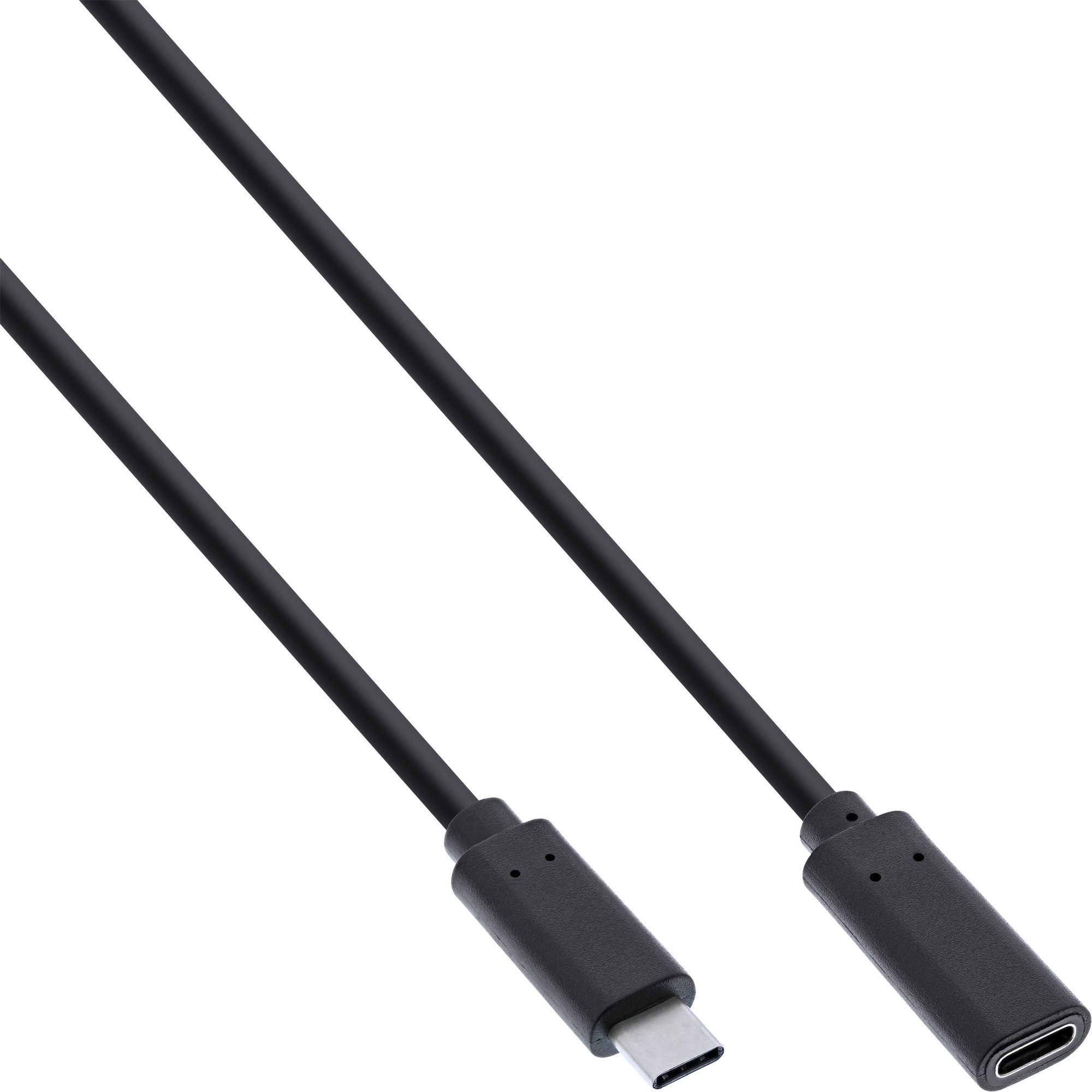 De InLine 35772 USB-kabel 2m USB 3.2 Gen2 met beide connectoren zichtbaar