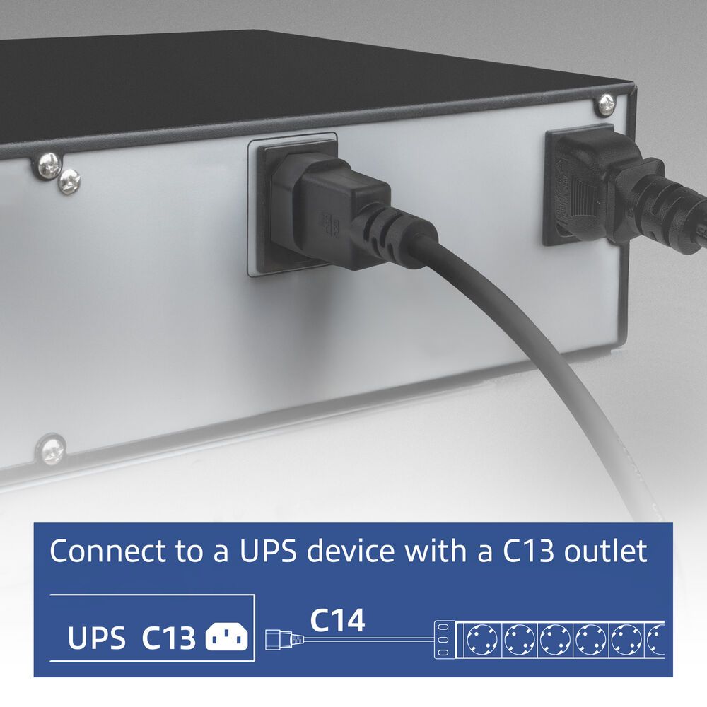 Aansluitinstructie van de ACT PD3004 19" Stekkerdoos PDU