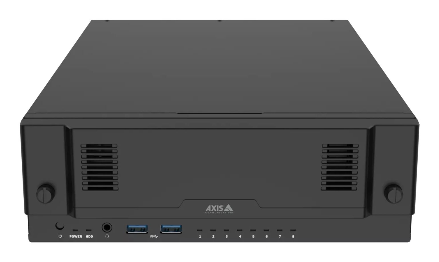 Voorkant van de AXIS Camera Station S2208 Mk II Standalone Appliance