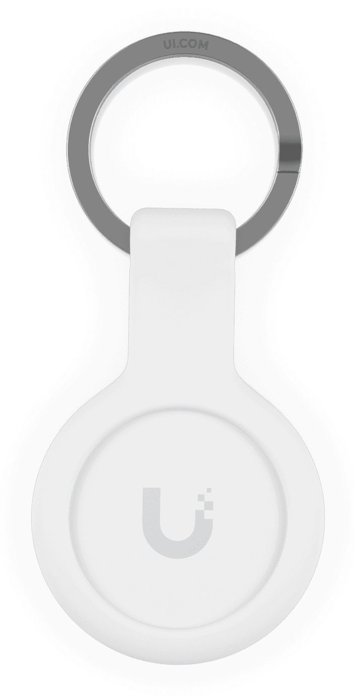 Voorkant van een sleutelhanger uit het Ubiquiti Pocket Keyfob 10-pack