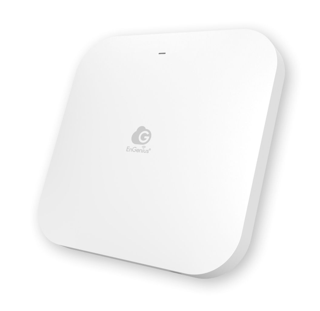 Het EnGenius Cloud7 2×2 ECW510 WiFi 7 dual-band indoor access point schuin van rechts