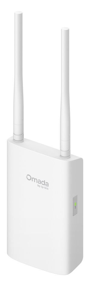 Het Omada by TP-Link EAP603-Outdoor WiFi 6 outdoor access point schuin van voren