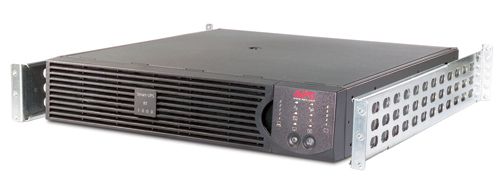 Zijkant en voorkant van de APC Smart-UPS SURT1000XLIM noodstroomvoeding 1000VA 230V Marine