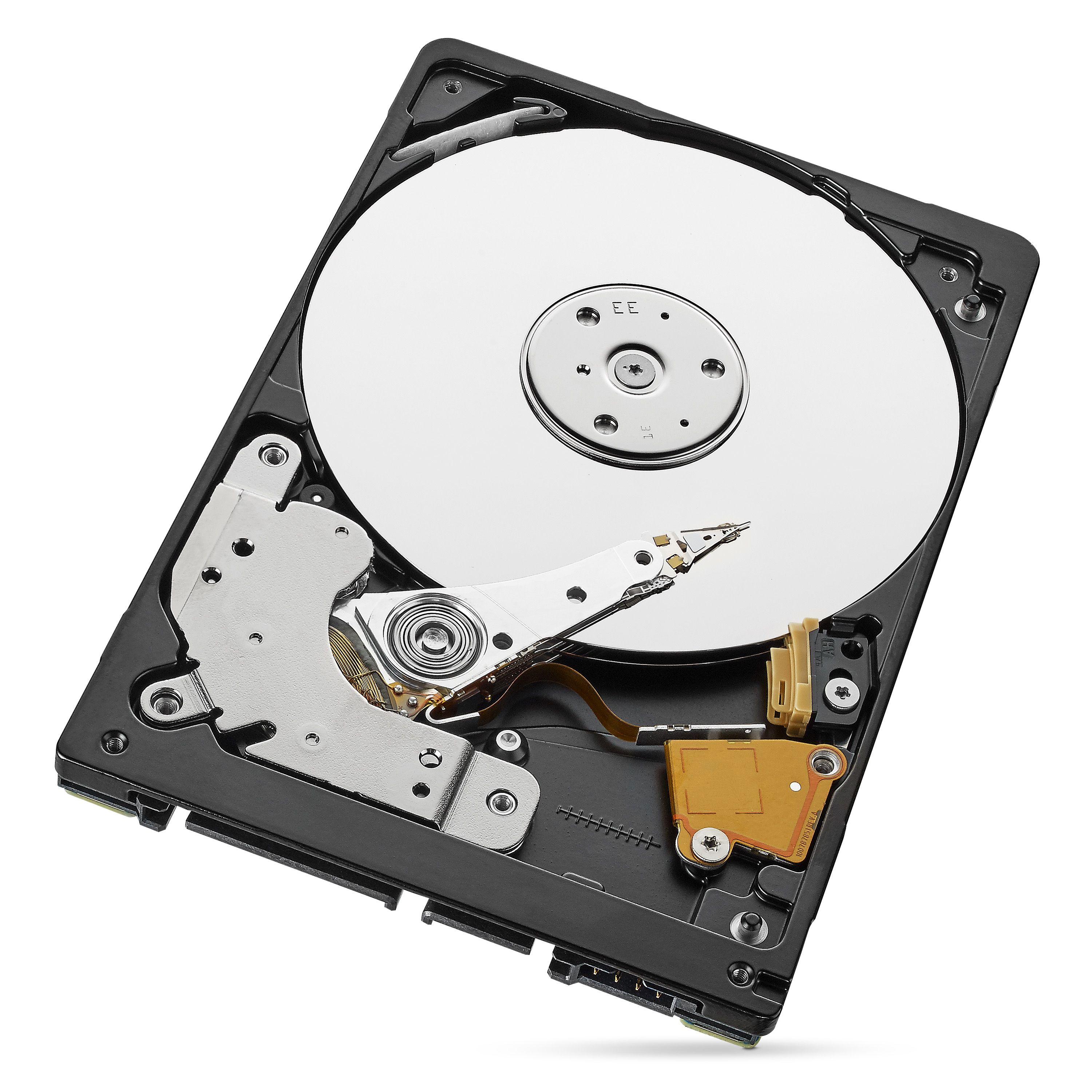 De Seagate BarraCuda 2TB 2,5 Inch SATA HDD aan de binnenkant