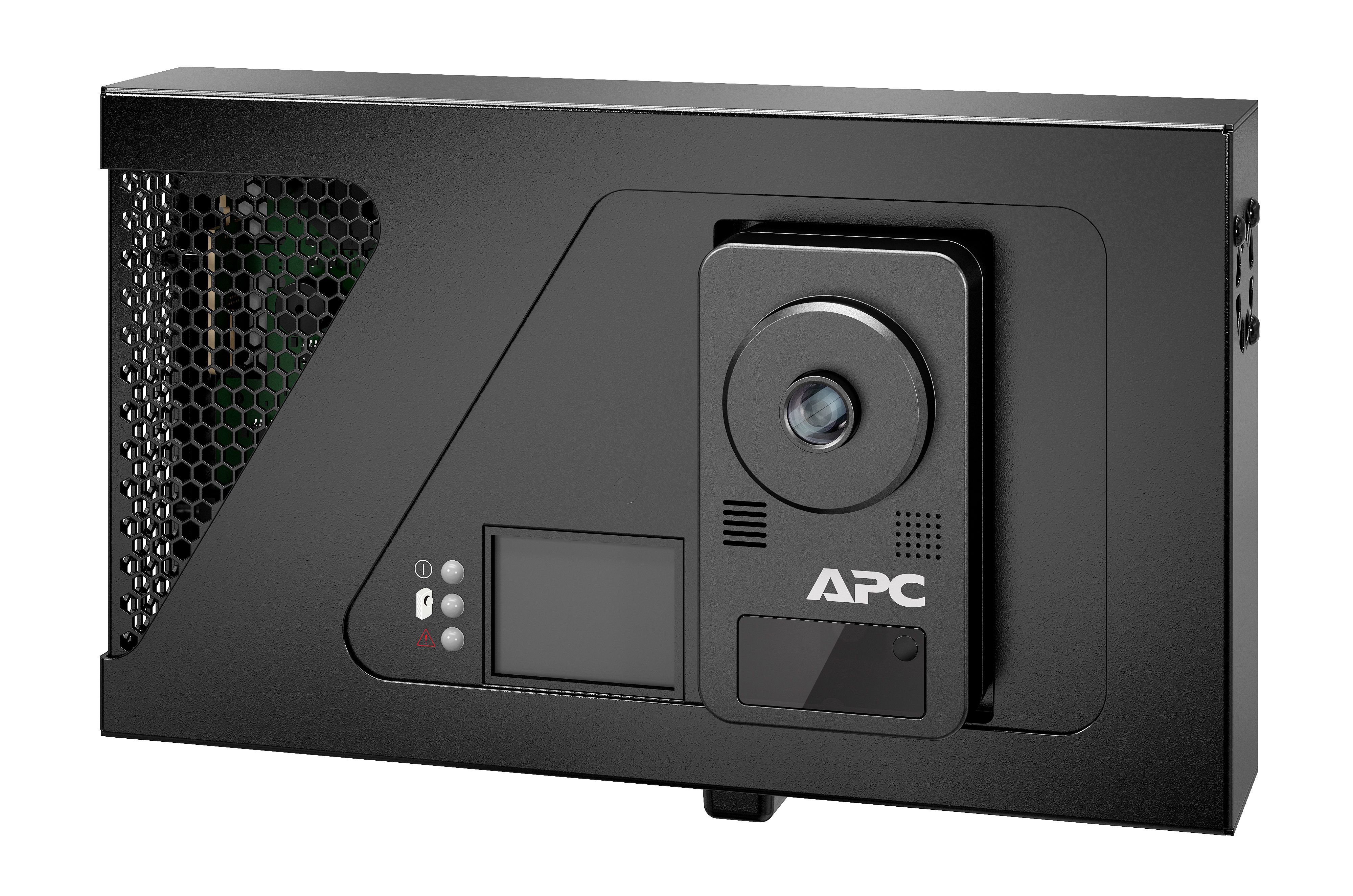 Voorkant van de APC NetBotz Room Monitor 755 die geschikt is voor muurmontage