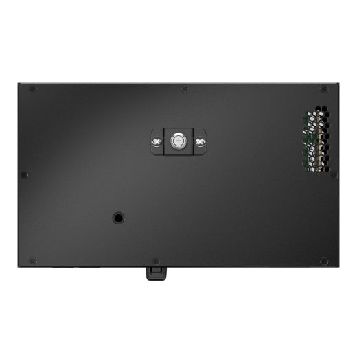 Achterkant van de APC NetBotz Room Monitor 756 met PoE-injector