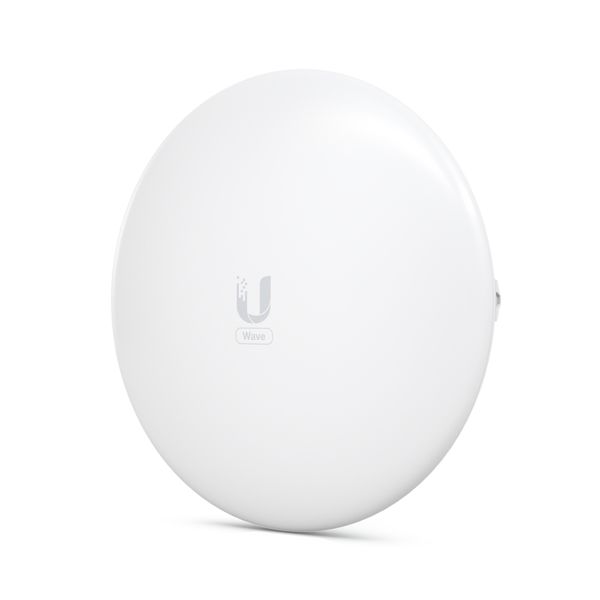 Het Ubiquiti UISP Wave Nano 60 GHz Point-to-Multipoint access point met 5 GHz back-up schuin van voren rechts