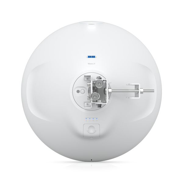 Achterkant van het Ubiquiti UISP Wave Long-Range PtMP 60 GHz access point met het klepje dicht
