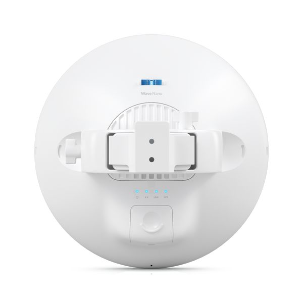Achterkant van het Ubiquiti UISP Wave Nano 60 GHz Point-to-Multipoint access point met 5 GHz back-up afgesloten