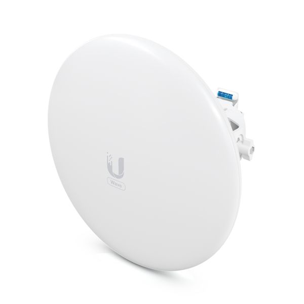 Het Ubiquiti UISP Wave Nano 60 GHz Point-to-Multipoint access point met 5 GHz back-up schuin van boven