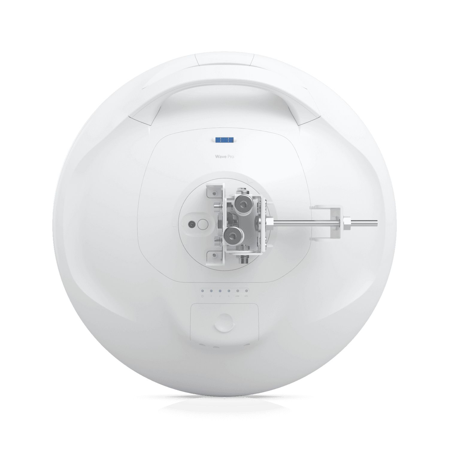 Achterkant van het Ubiquiti UISP Wave Pro 60 GHz Point-to-Multipoint access point met bevestiging