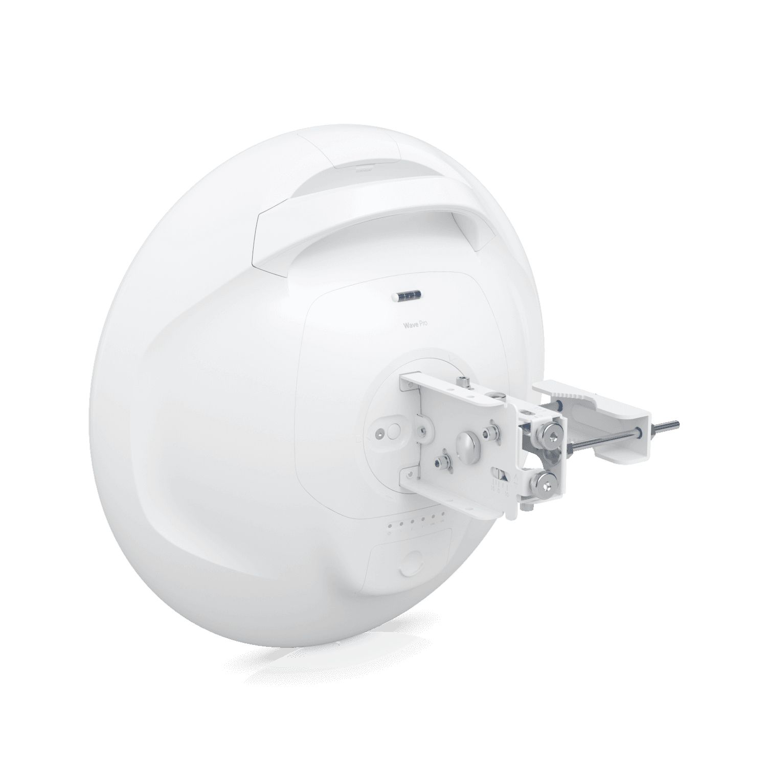 Het Ubiquiti UISP Wave Pro 60 GHz Point-to-Multipoint access point aan de achterkant schuin