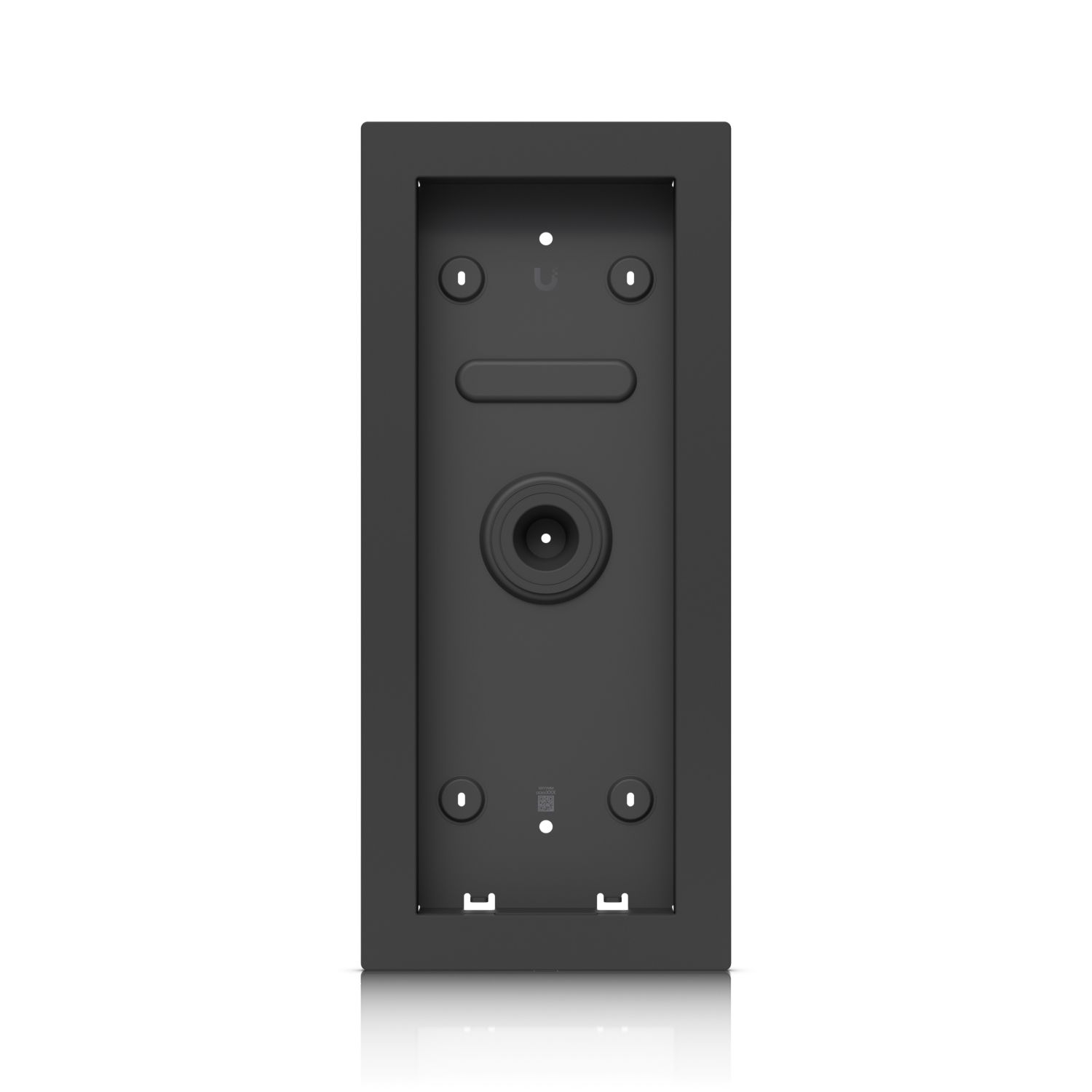 Voorkant en binnenzijde van de Ubiquiti UniFi Access Intercom Flush Mount