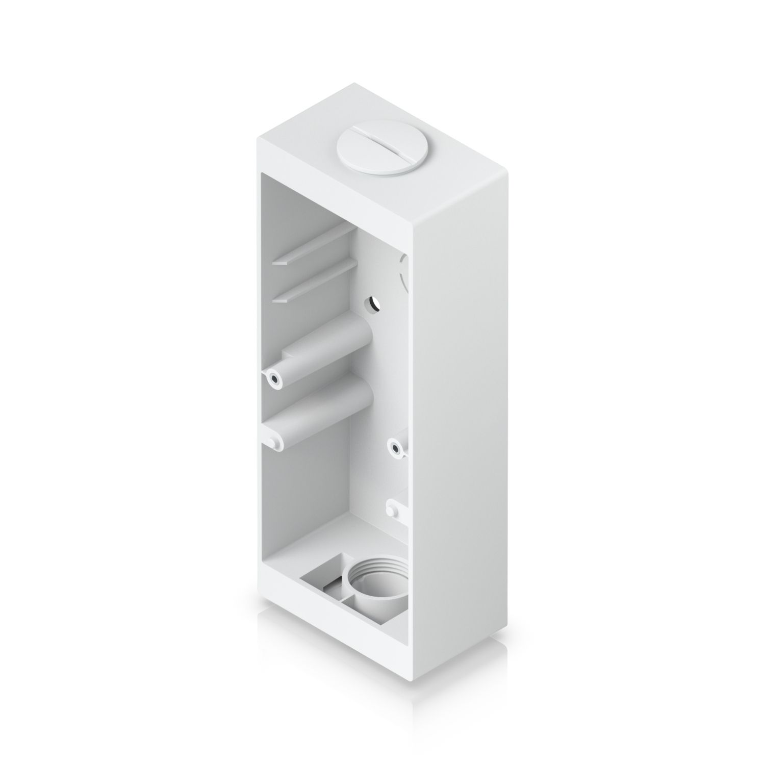 De Ubiquiti UniFi Access Reader Pro Junction Box (wit) schuin van rechtsboven