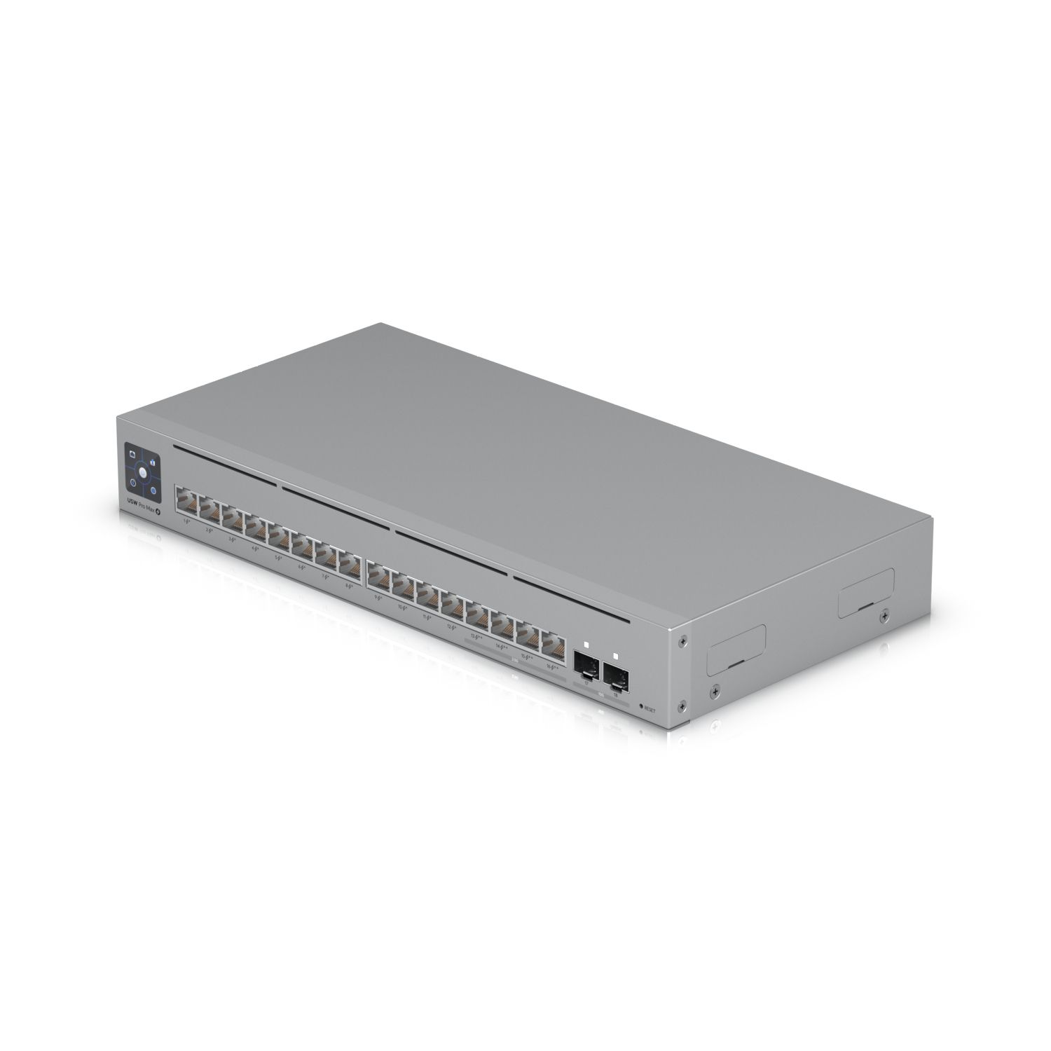 Ubiquiti UniFi USW-Pro-Max-16-PoE 16-poorts L3 managed PoE++ (180W) switch met Etherlighting poorten