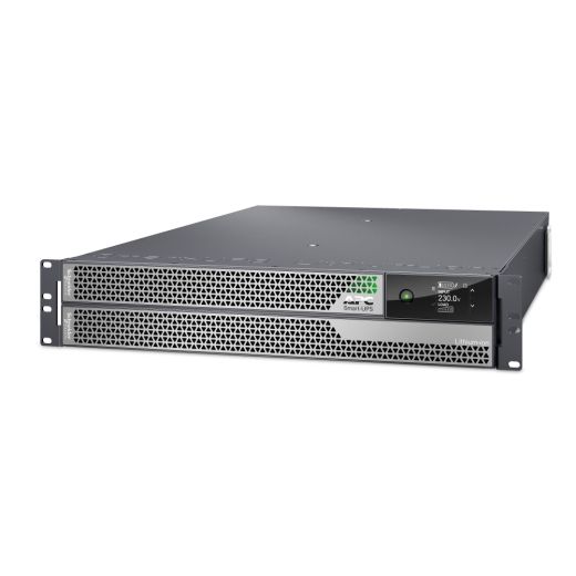 Voorkant van de APC Smart-UPS Ultra On-Line SRTL5KRM2UI-HW geplaatst als in een rack