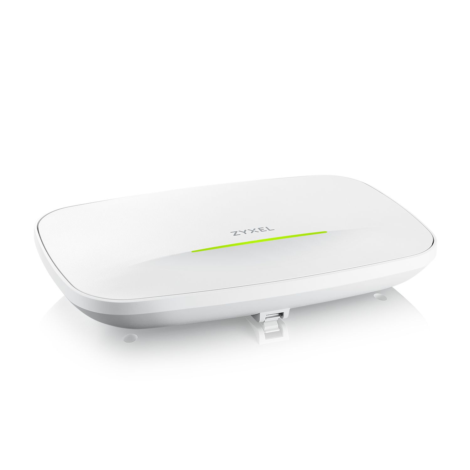 Het Zyxel NebulaFlex Pro WBE510D WiFi 7 indoor access point liggend