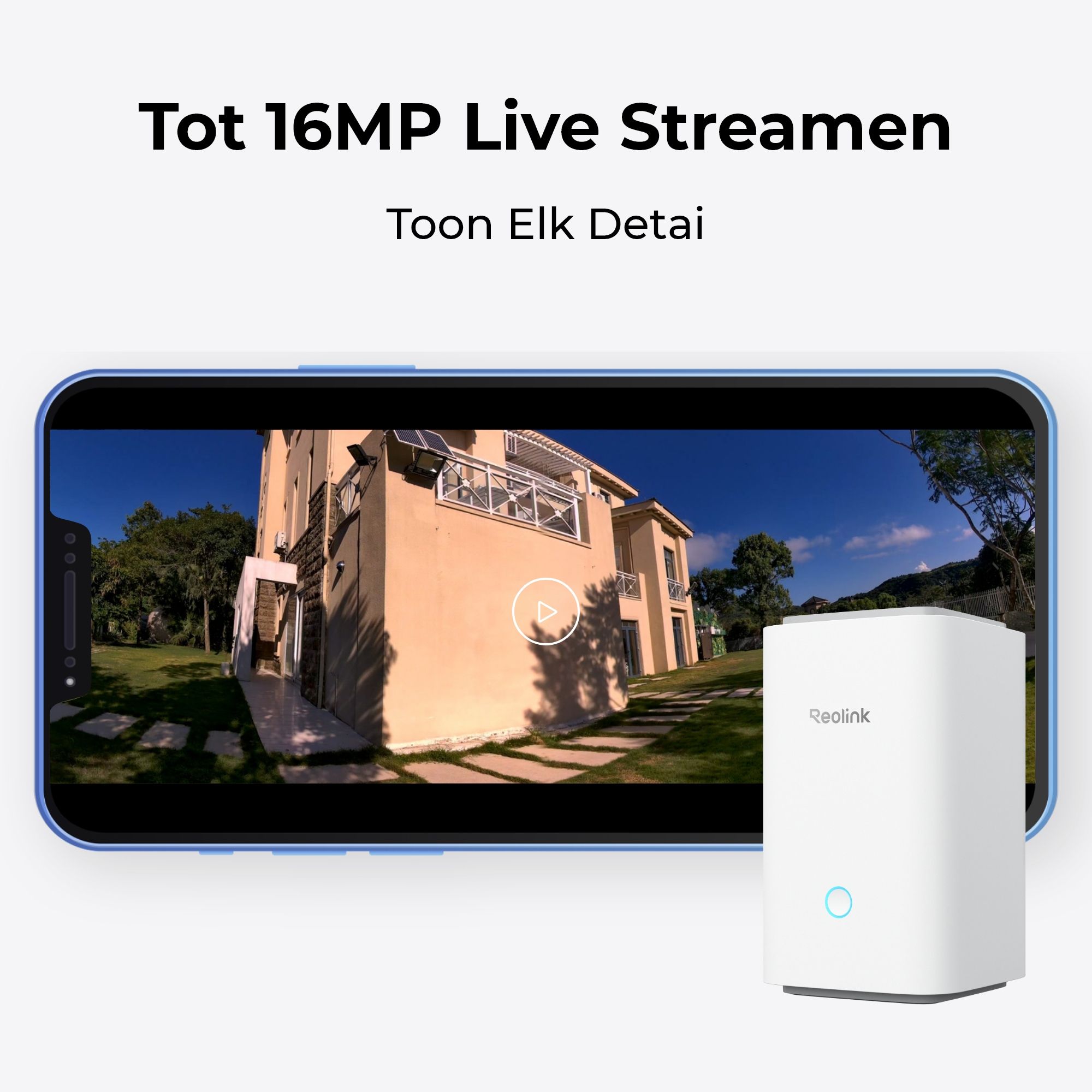 Live streamen tot 16 MP met de Reolink Home Hub1 met 128GB microSD-kaart