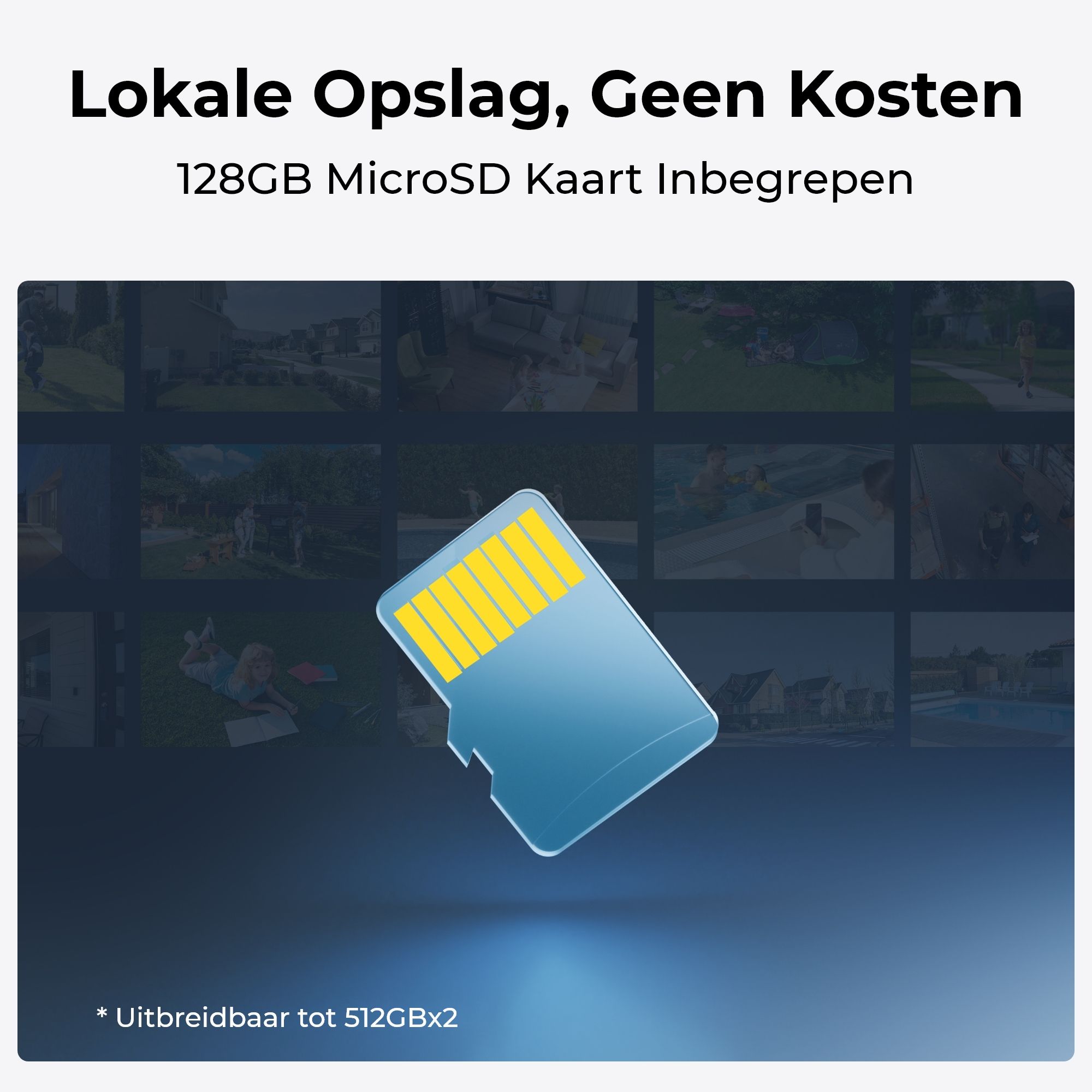 Lokale opslag op de Reolink Home Hub1 met 128GB microSD-kaart