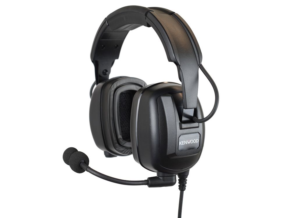 De Kenwood KHS-10DC-OH headset met gehoorbescherming voor 2-pin Kenwood portofoons