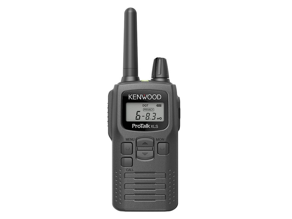 Voorkant van de compacte en vergunningsvrije Kenwood ProTalk PKT-300 UHF portofoon