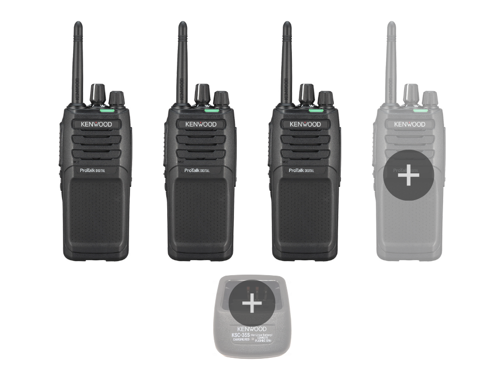 kenwood tk3701d bundle wwth or without chargers