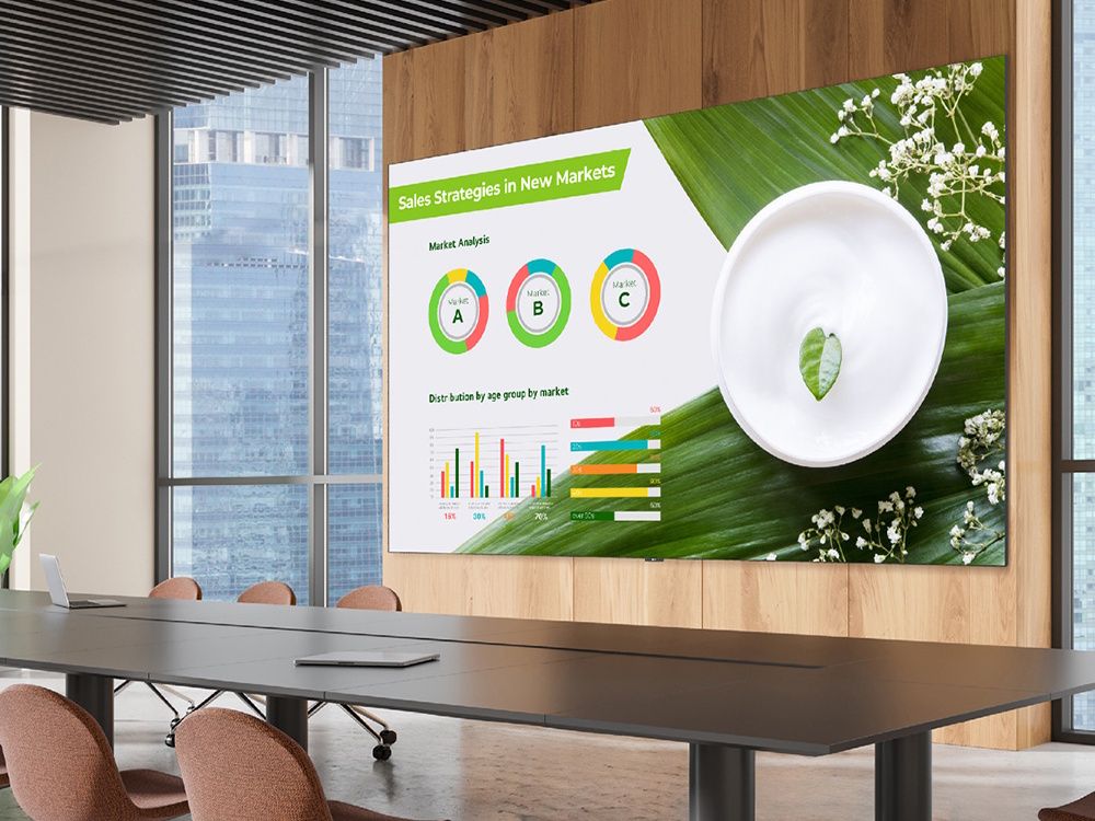 LG 163'' LED Wall in vergaderruimte