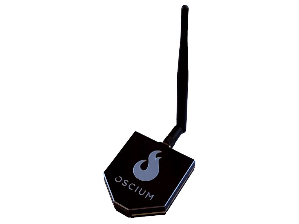 De MetaGeek Oscium Wi-Spy Lucid WiFi Spectrum Analyzer met WiFi 7 Support en externe omni-antenne