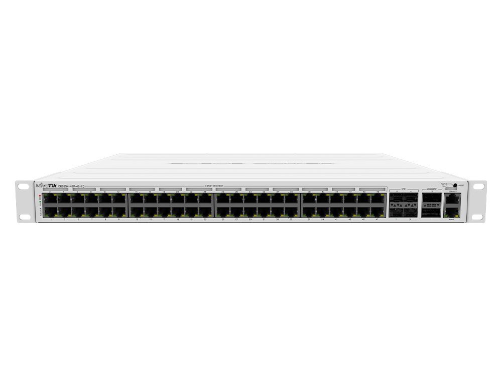 MikroTik CRS354-48P-4S+2Q+RM | 48x PoE switch + 40G