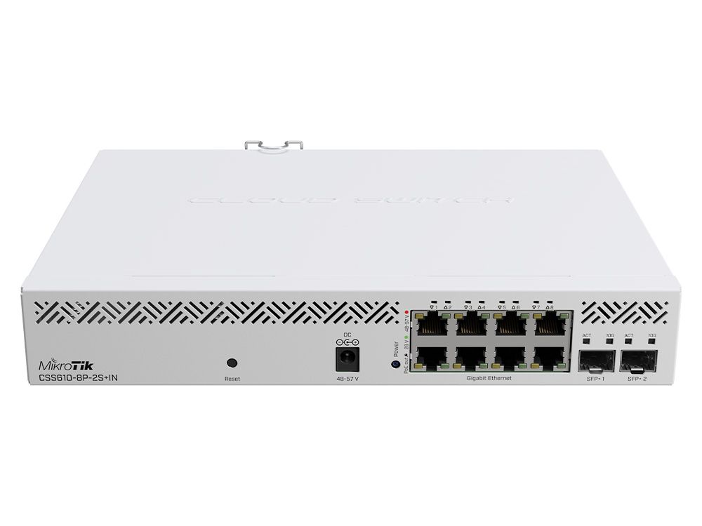 MikroTik CSS610-8P-2S+IN | 10G + 8x PoE-out | Bestel nu