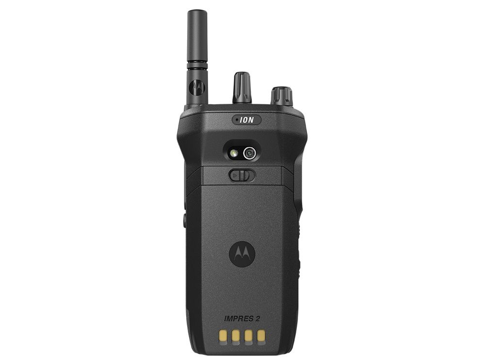 Achterkant van de Motorola MOTOTRBO Ion 4G LTE WiFi portofoon
