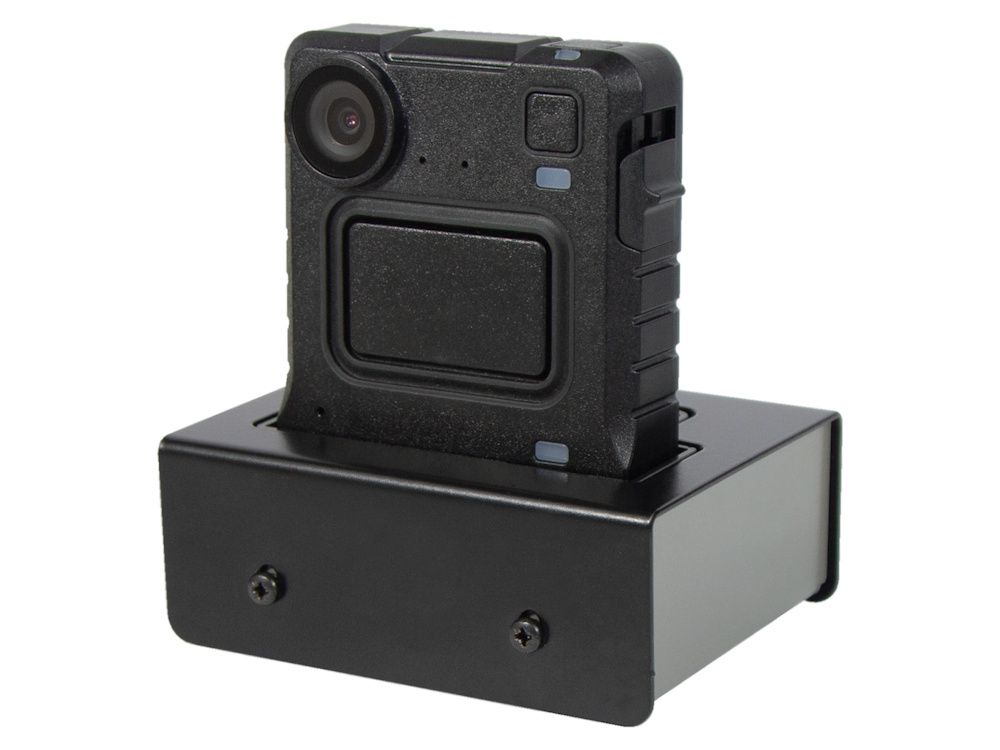 Het Motorola VB400 one-port USB dock voor het opladen, configureren en beelden importeren vanaf een Motorola VB400 bodycam die niet wordt meegeleverd