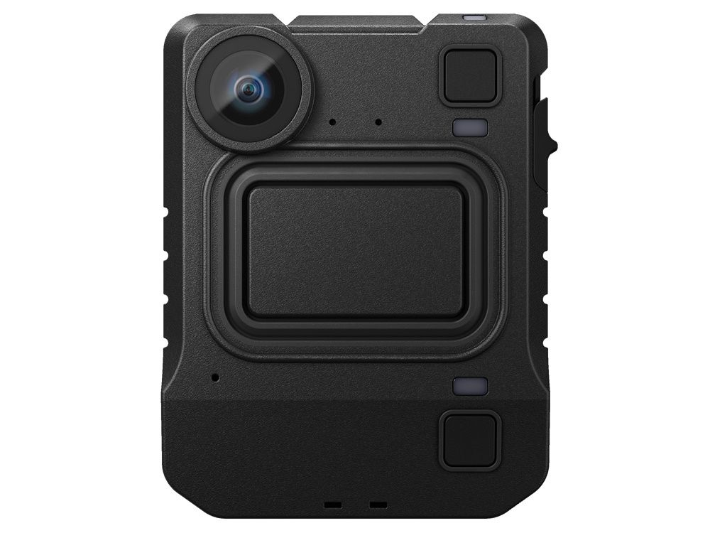 Voorkant van de Motorola VB400 bodycam met alligator clip ter bevestiging