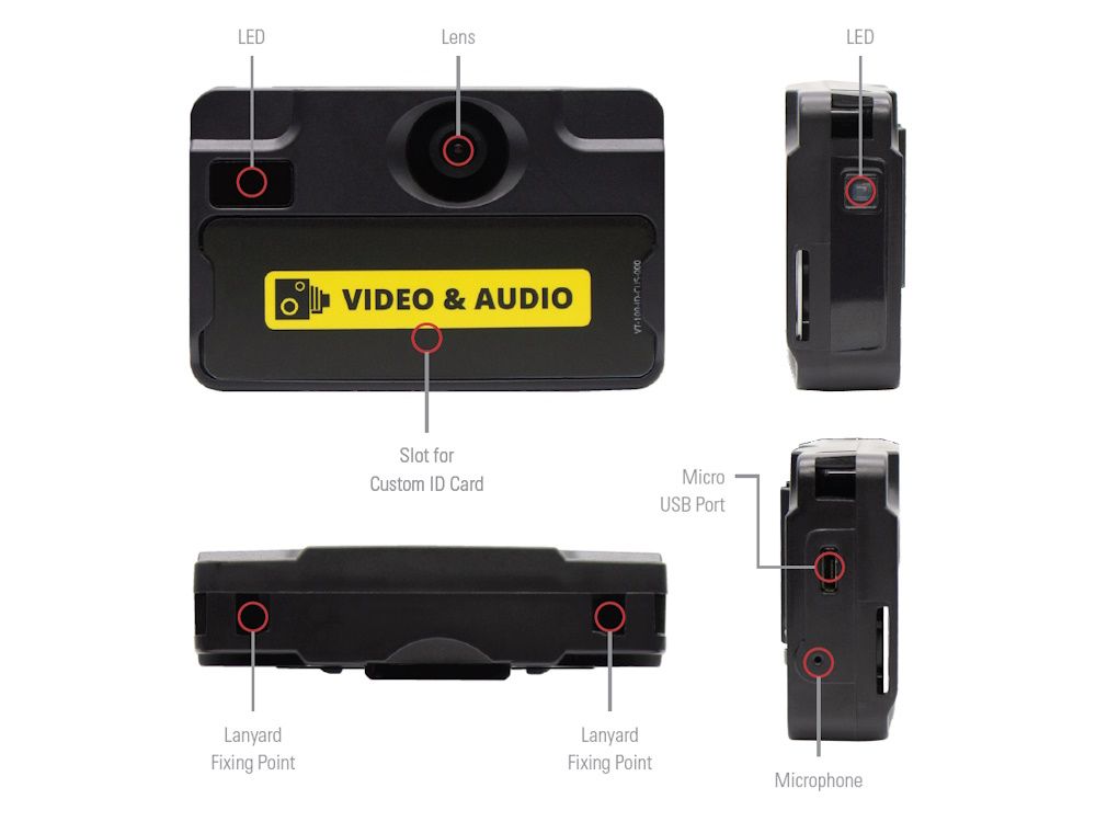 Specificaties van de Motorola VT100 bodycam