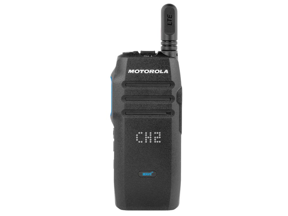 Voorkant van de Motorola Wave TLK100 4G LTE portofoon