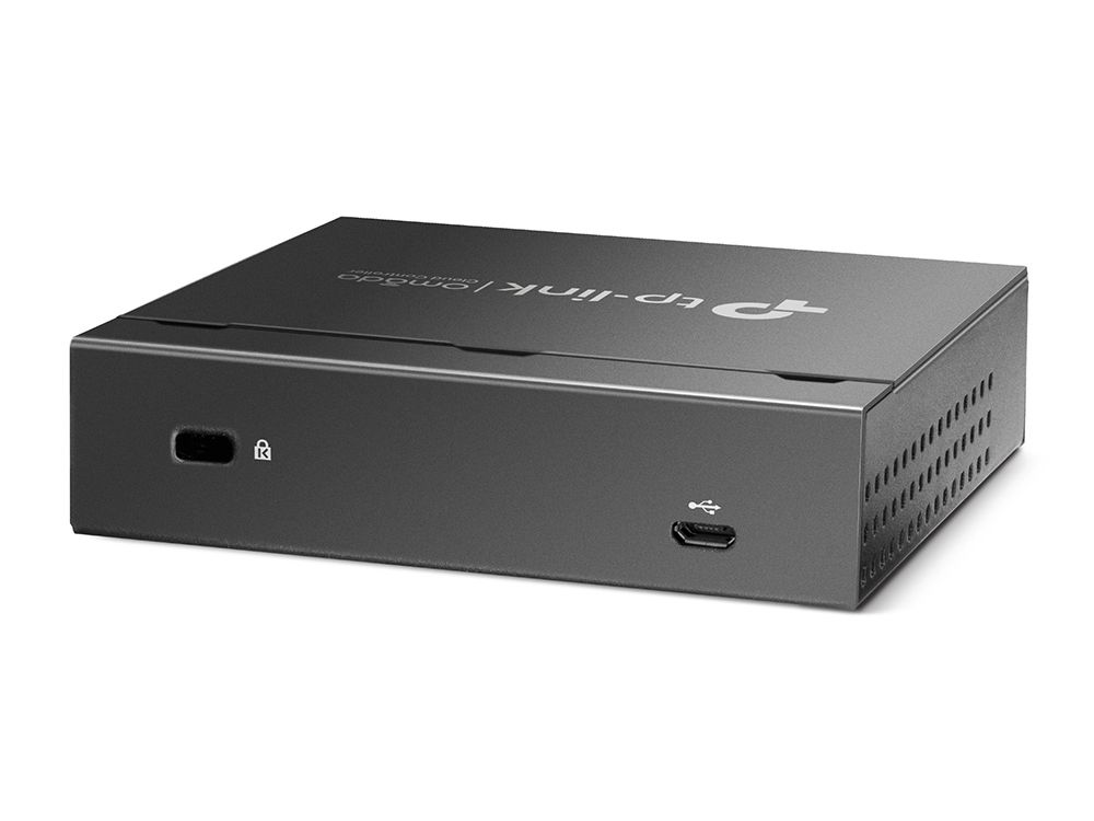 Achterkant van de Omada by TP-Link OC200 controller