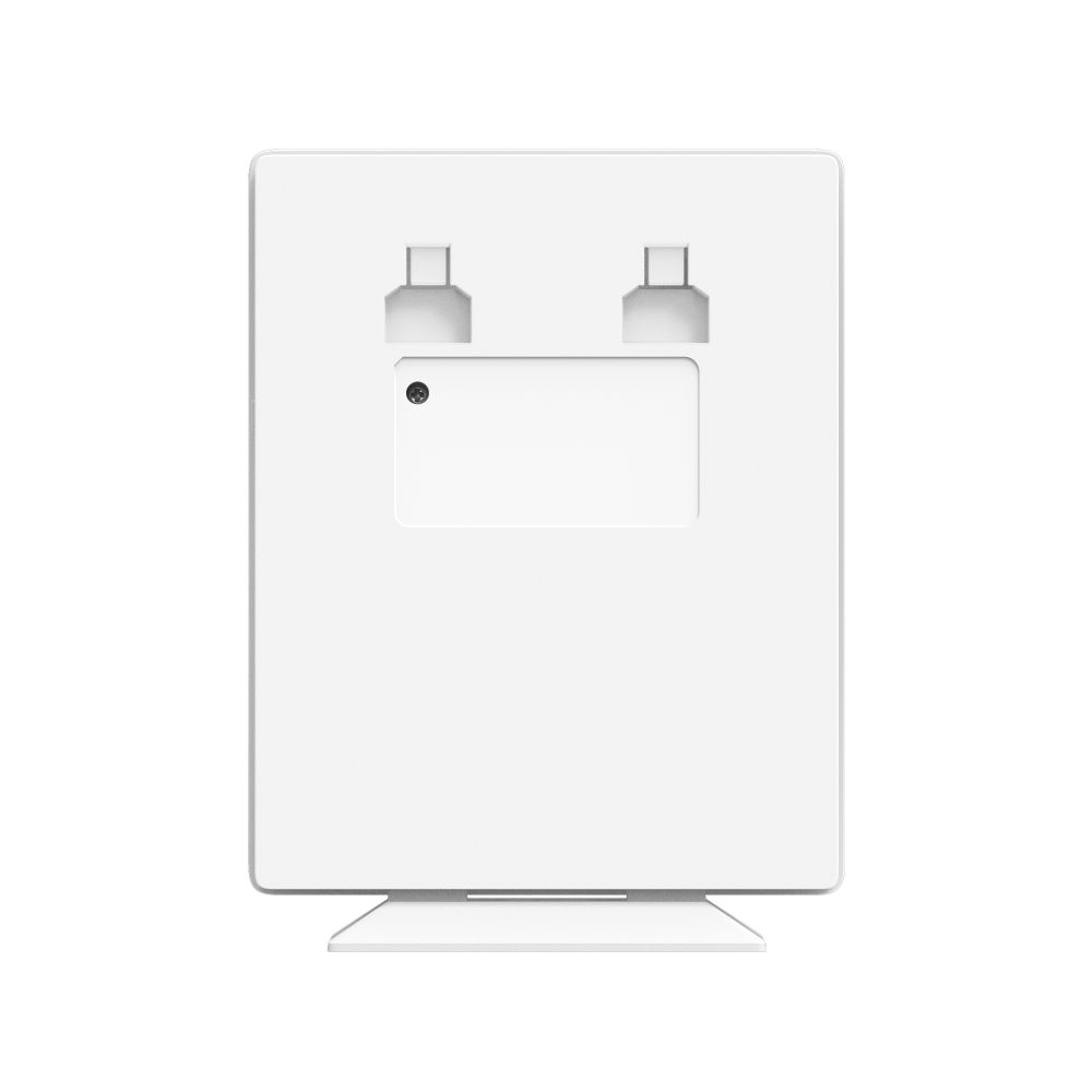 Achterkant van het Omada by TP-Link EAP650-desktop WiFi 6 indoor access point