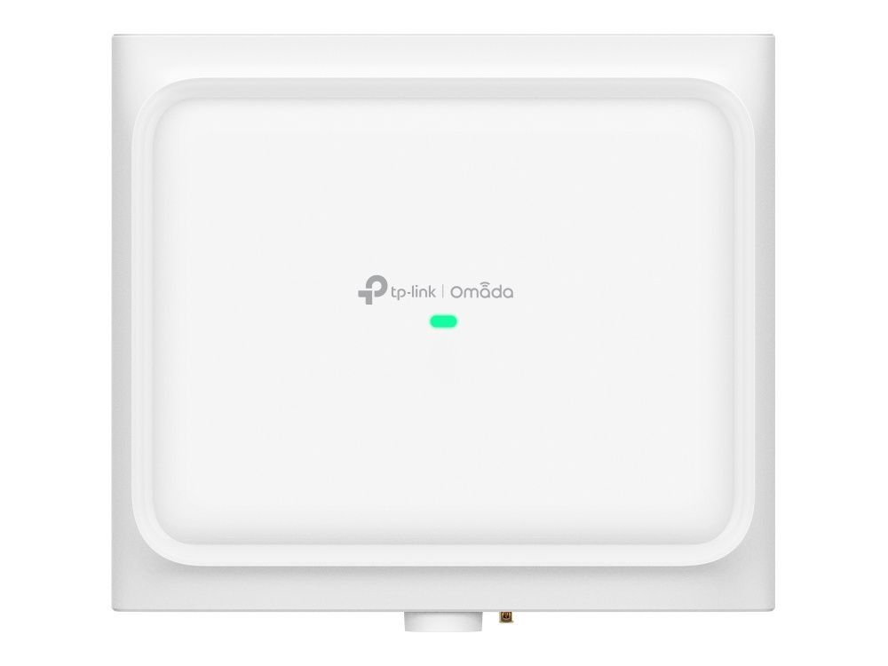 Voorkant van het Omada by TP-Link EAP772-Outdoor WiFi 7 access point voor WiFi buiten