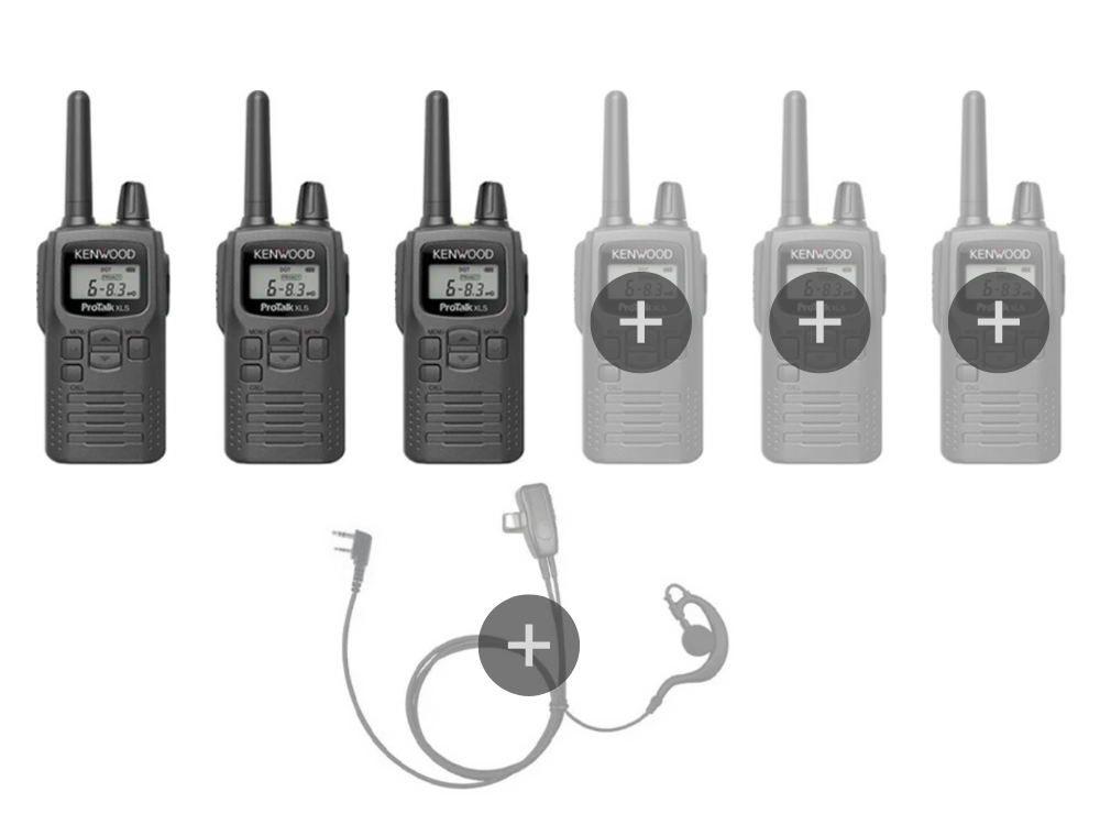 pkt 300 kenwood portofoon bundel