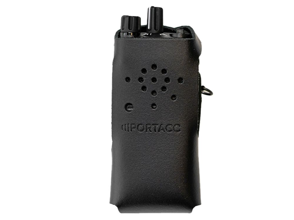 Portacc Lederen Draagtas voor Motorola DP2400E Portofoon