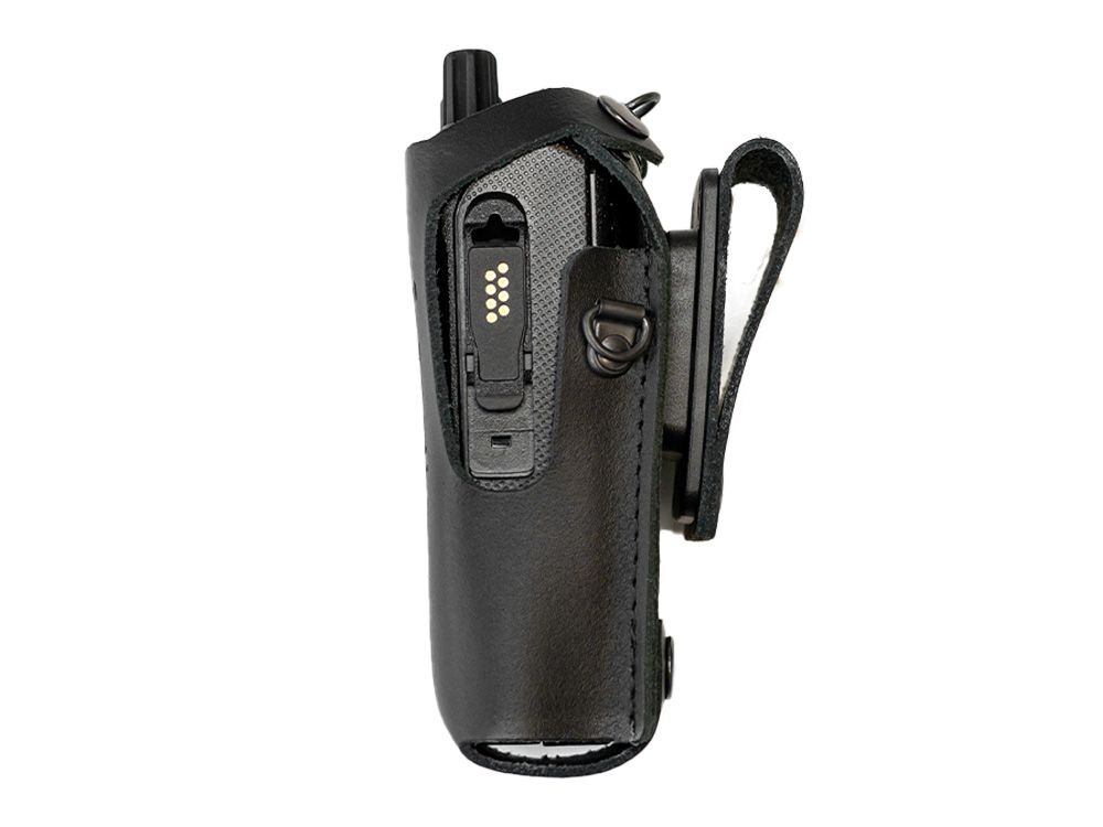 Portacc Lederen Draagtas voor Motorola DP2400E Portofoon