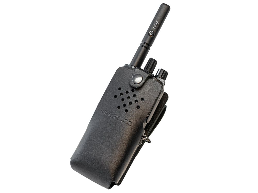 Portacc Lederen Draagtas voor Motorola R2 Portofoon