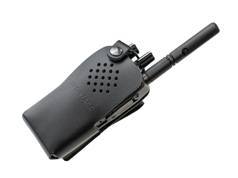 Portacc Lederen Draagtas voor Motorola R5 Portofoon