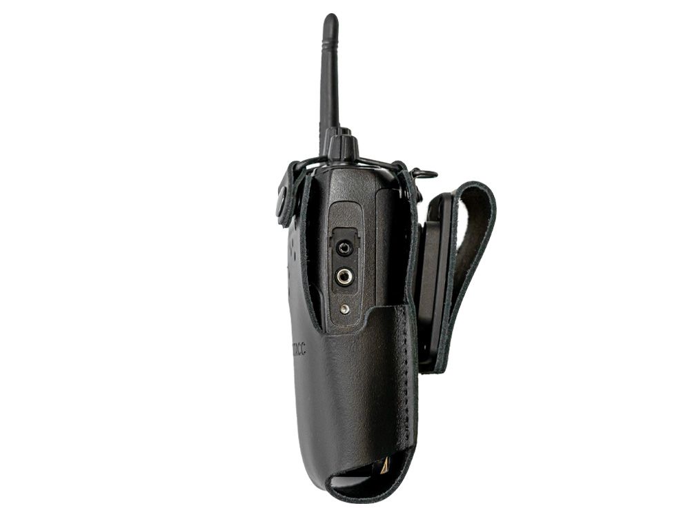 Portacc Lederen Draagtas voor Kenwood TK-3701D Portofoon