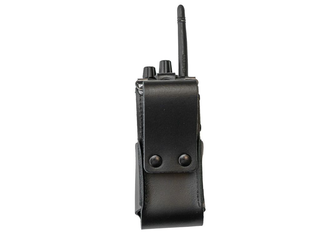 Portacc Lederen Draagtas voor Kenwood TK-3701D Portofoon