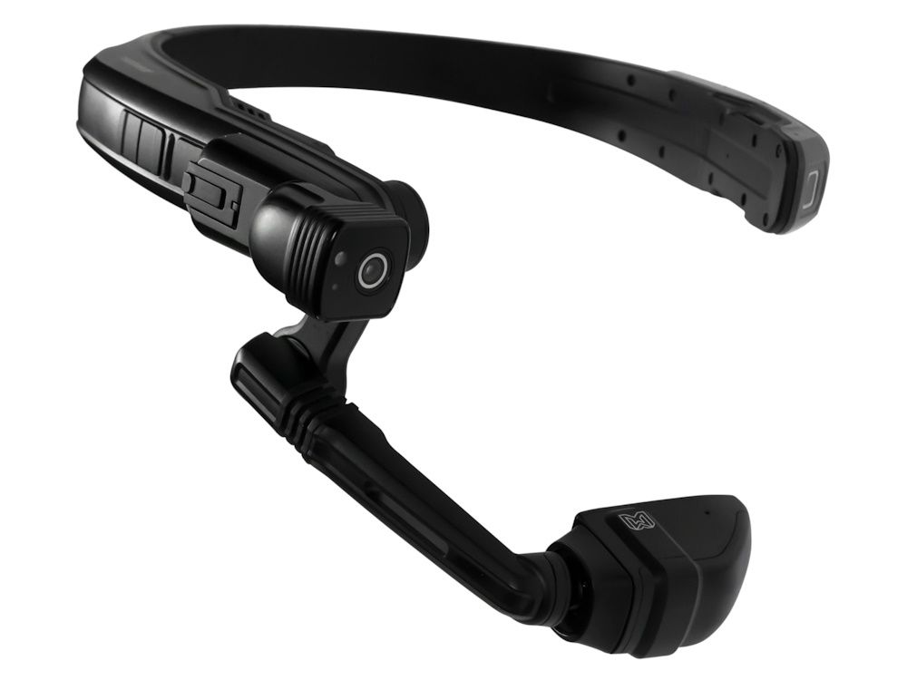 RealWear Navigator 520 head mounted tablet zijkant