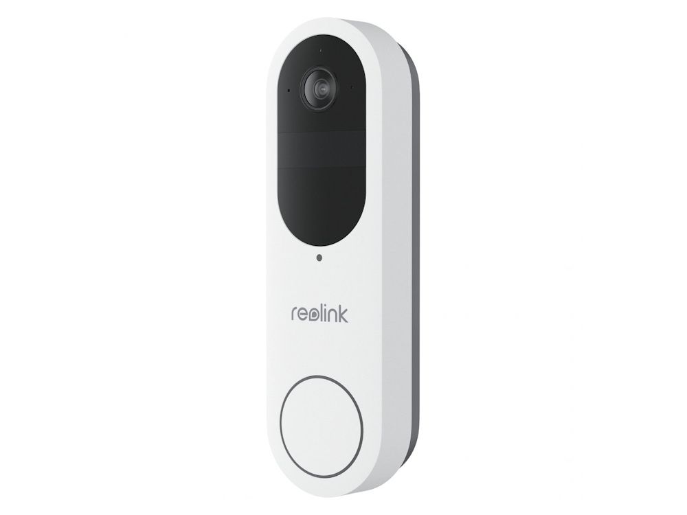 Voorkant van de Reolink D340B-W 4MP WiFi videodeurbel met accu en slimme detectie